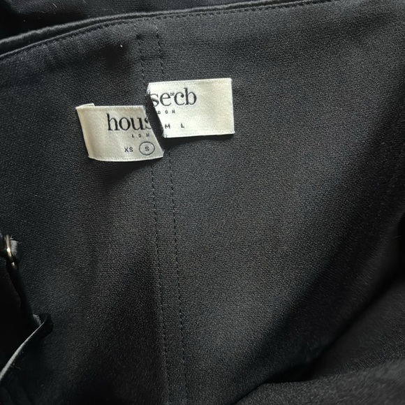 NWOT HOUSE OF CB Reva Black Satin Balcony Corset Midi Dress sz S - Picture 6 of 9